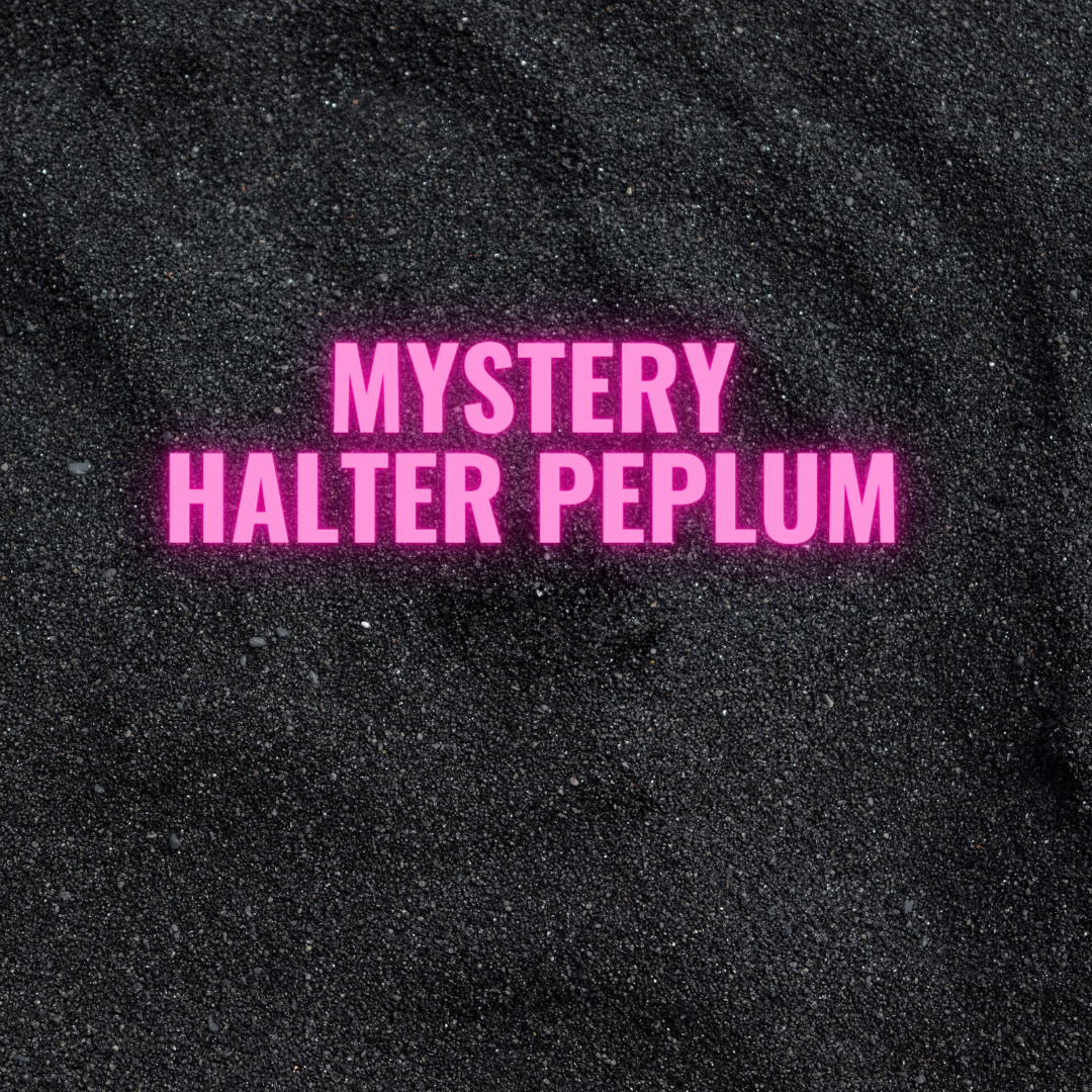 Mystery Halter Peplum